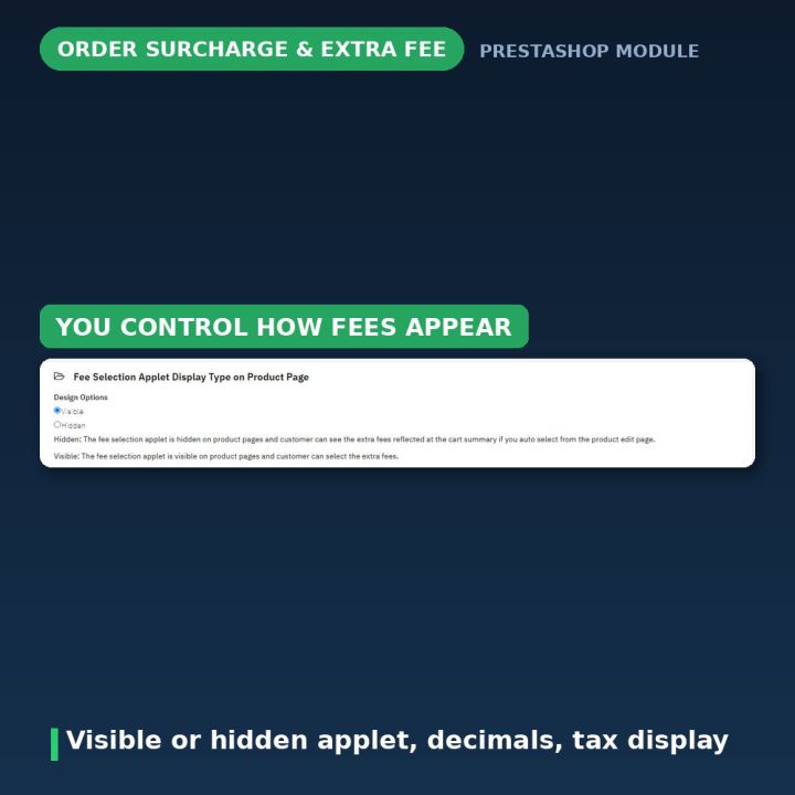 PrestaShop Order Surcharge & Extra Fee Module - Fee Rules