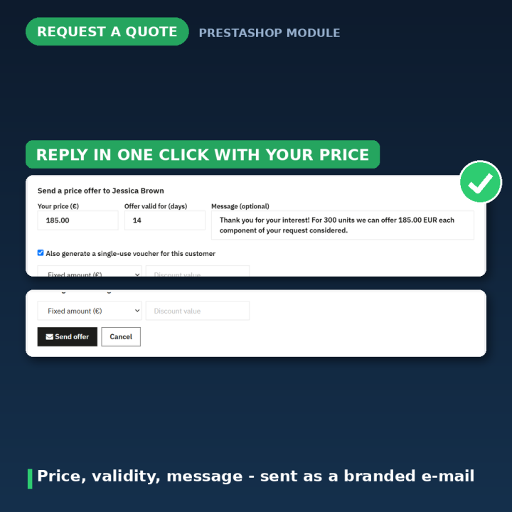 Modulo Preventivo PrestaShop - Offerte Prezzo B2B e Ingrosso