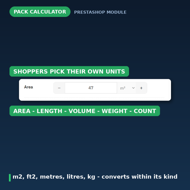 Calculateur de colisage PrestaShop - Boîtes, cartons, palettes