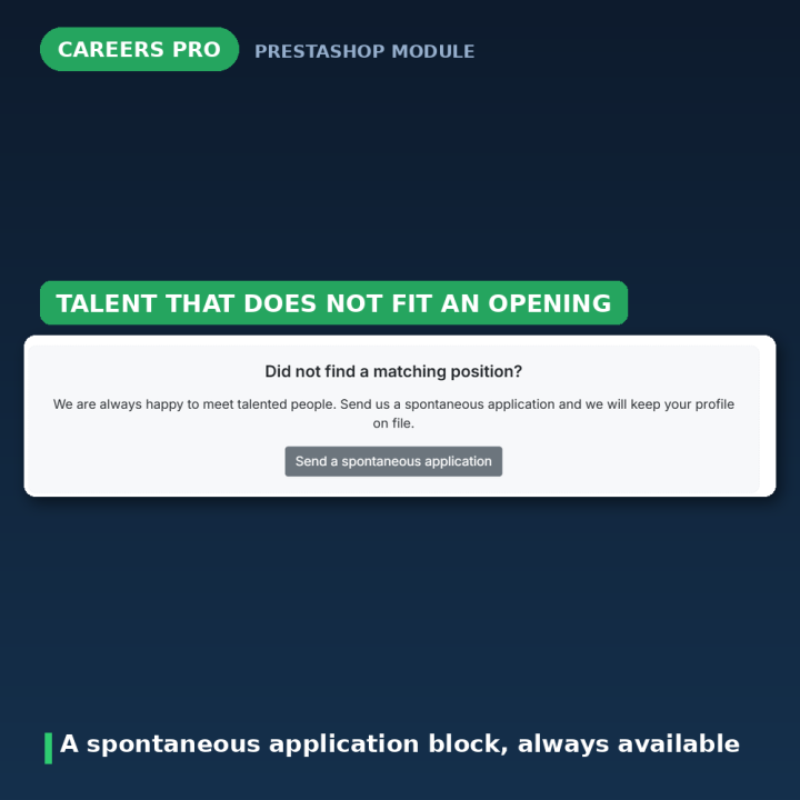 PrestaShop Modulo Carriere - Offerte di Lavoro e Candidature