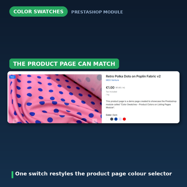 PrestaShop Color Swatches on Category & Listing Pages