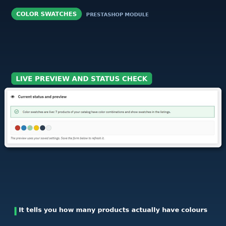 PrestaShop Color Swatches on Category & Listing Pages