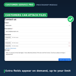 PrestaShop Customer Service - Allegati, Spam e Risposte Rapide