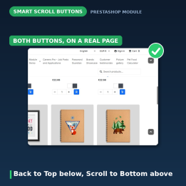 PrestaShop przycisk Wróć do góry - Smart Scroll Buttons