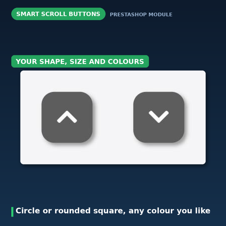 PrestaShop przycisk Wróć do góry - Smart Scroll Buttons