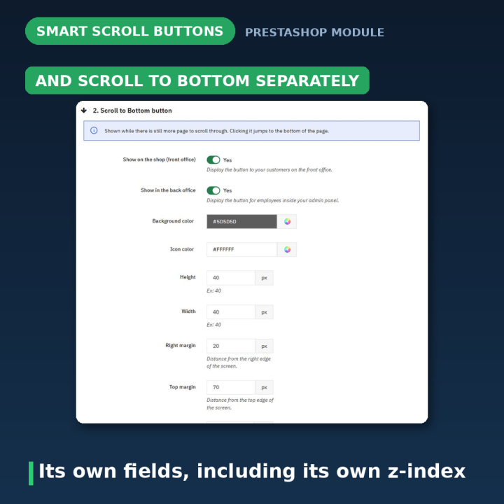 Botón Volver arriba PrestaShop - Smart Scroll Buttons