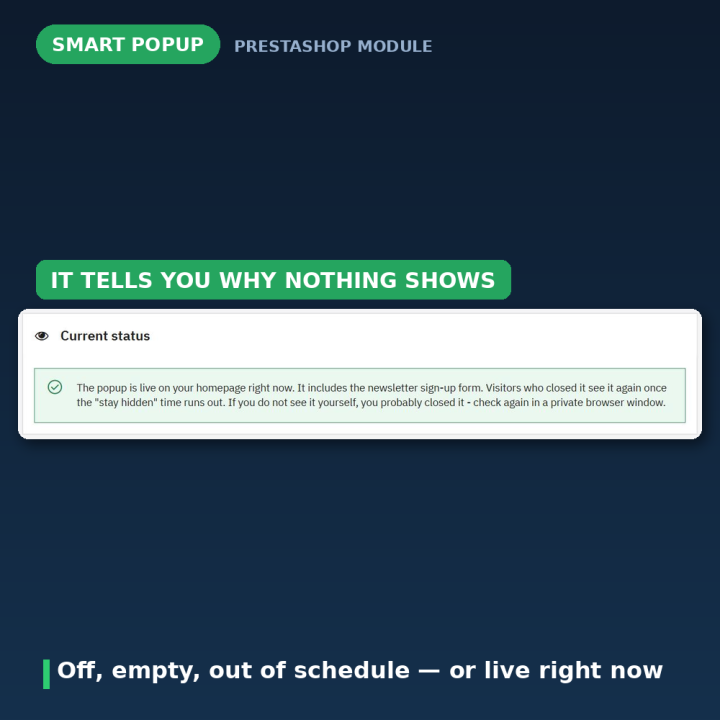 PrestaShop Popup Module - Promotions & Newsletter Signup