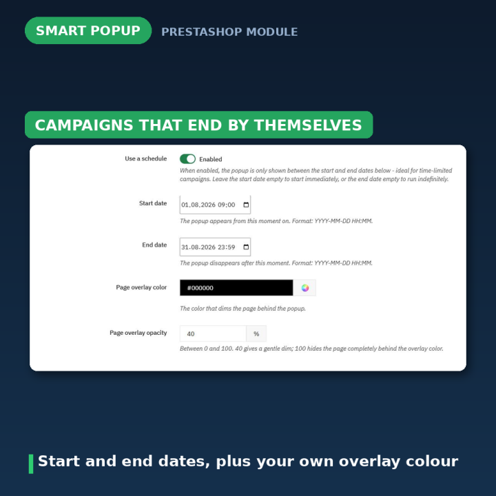 PrestaShop Popup Modülü - Promosyon, Duyuru ve Bülten Kaydı
