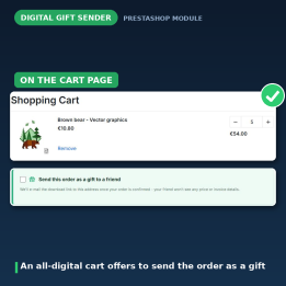 PrestaShop Dijital Hediye Gönderici - Sanal Ürünü Hediye Edin