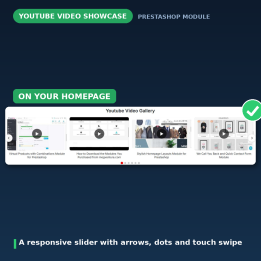 Slider de videos de YouTube para PrestaShop con lightbox