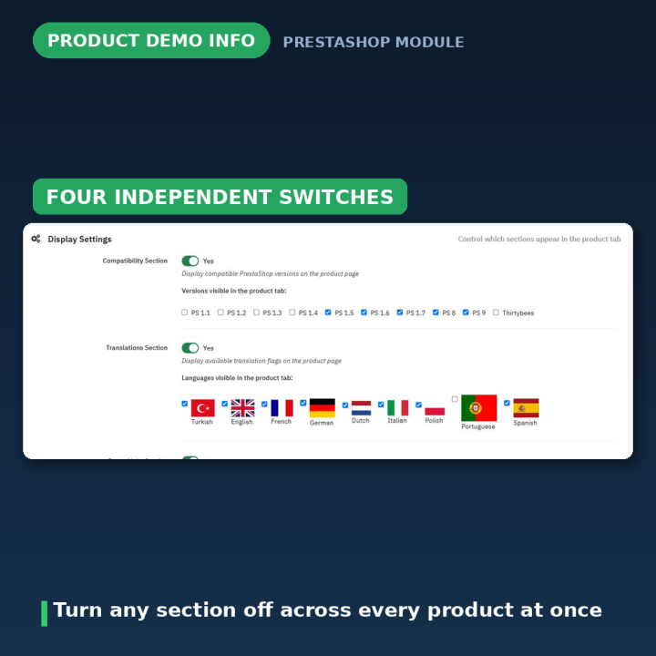 PrestaShop Demo-Infos: Kompatibilität und Demo-Links
