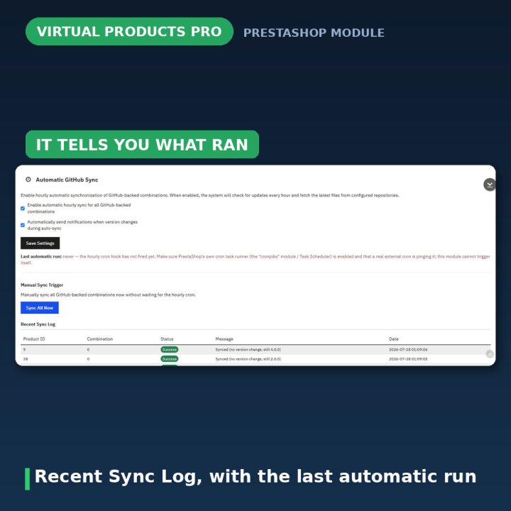 PrestaShop Virtuele Producten Pro - Bestand per combinatie