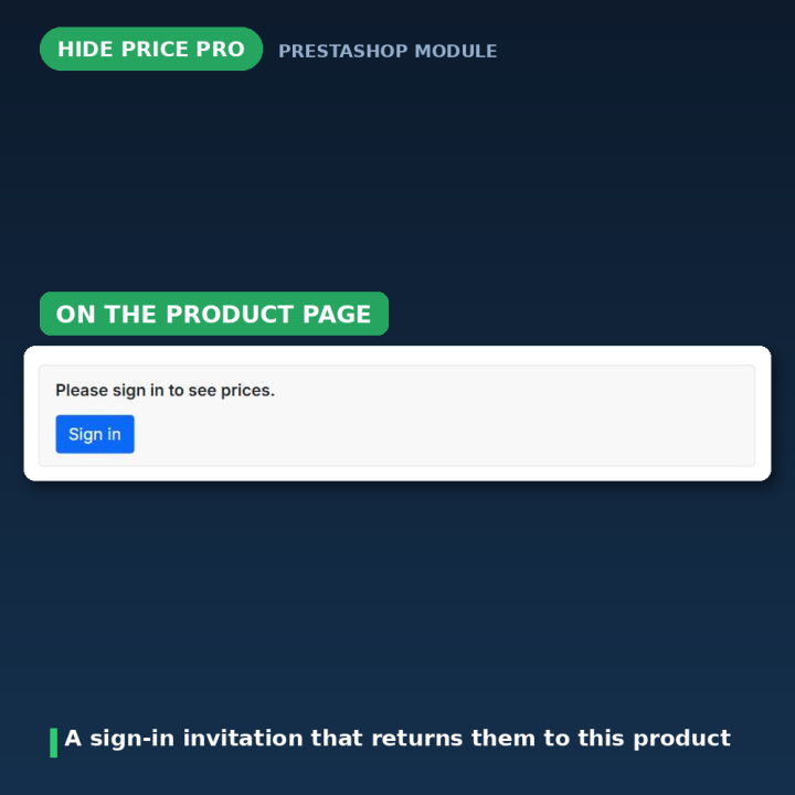 PrestaShop Prijzen Verbergen - Log In om Prijs te Zien B2B