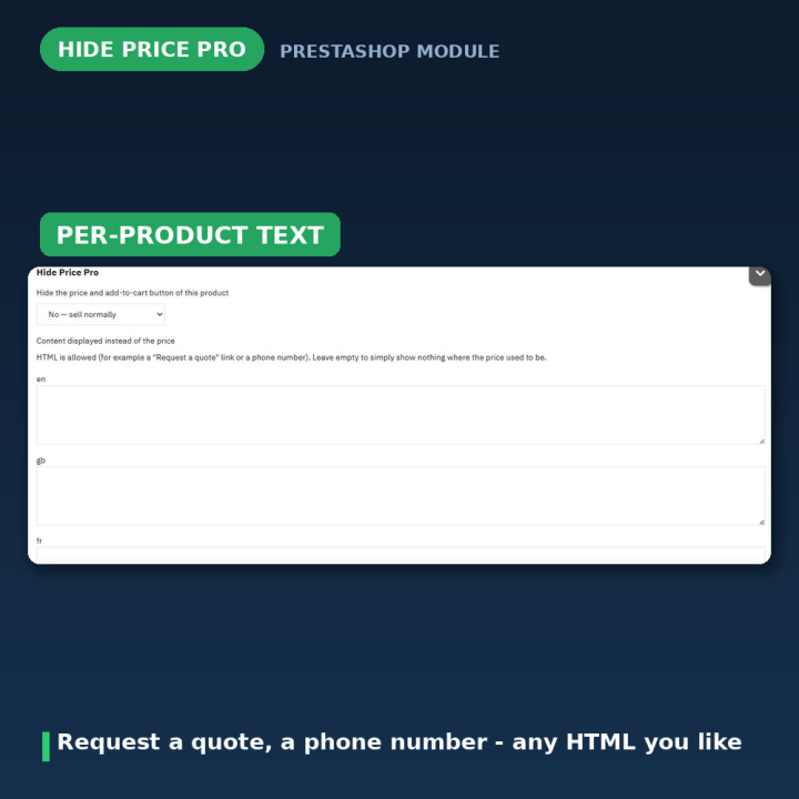 PrestaShop Prijzen Verbergen - Log In om Prijs te Zien B2B