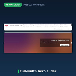 PrestaShop Hero Slider - Full Width Banner and Video