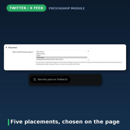 Widget Twitter i X dla PrestaShop - Bez kluczy API