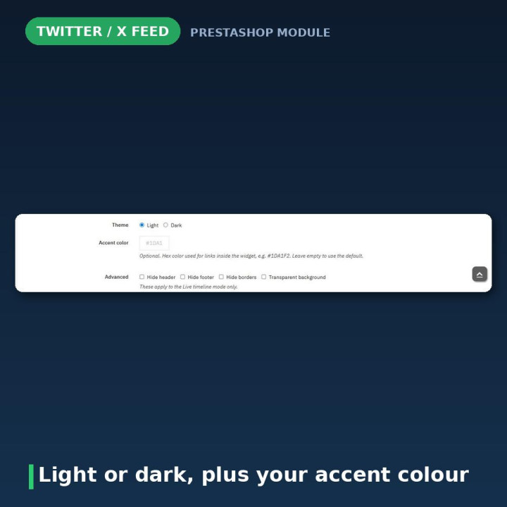 PrestaShop Twitter und X Feed Widget - ohne API-Schlüssel