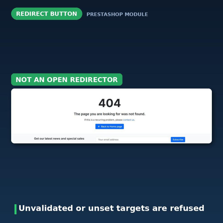 Pulsante Reindirizzamento Prodotto PrestaShop - Link Esterni