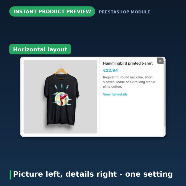 PrestaShop directe productweergave - Quick view-popup