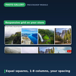 Galerie Photo PrestaShop - Grille, Lightbox, Tableaux Pinterest
