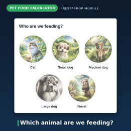 Calculadora de Alimentação Crua e BARF para PrestaShop