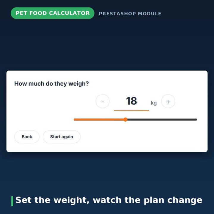 Calculateur de ration BARF et cru pour PrestaShop