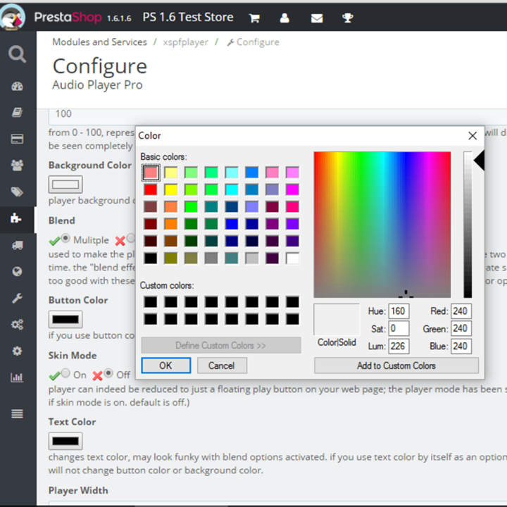 Prestashop Audio Player Pro with Autoresume Module - MEG Venture