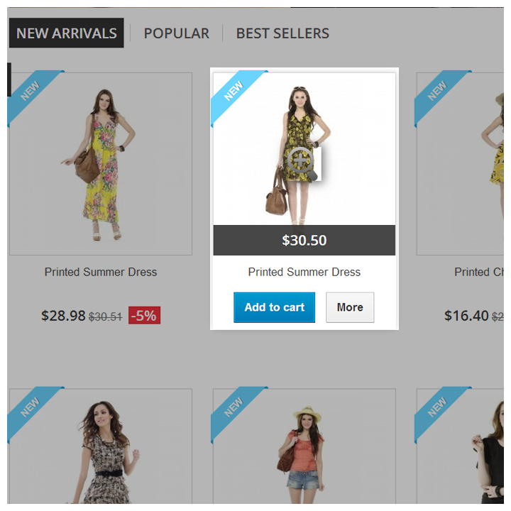 Prestashop Ajax Quick View and Product Slider Module - by MEG Venture