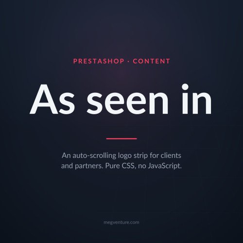 Logo Showcase PrestaShop - Slider marchi e loghi clienti