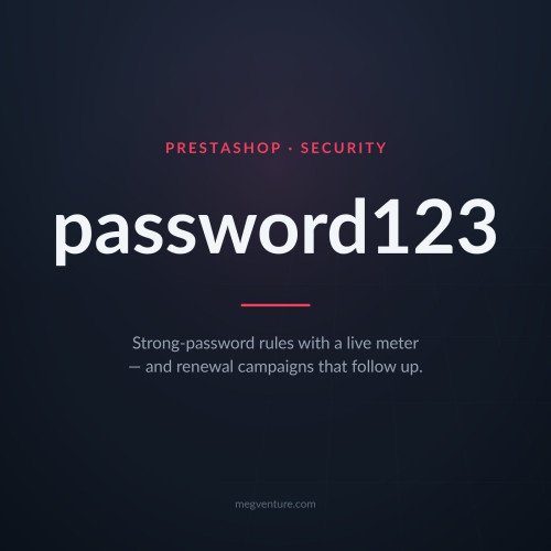 Modulo Password Sicure PrestaShop - Indicatore e Regole