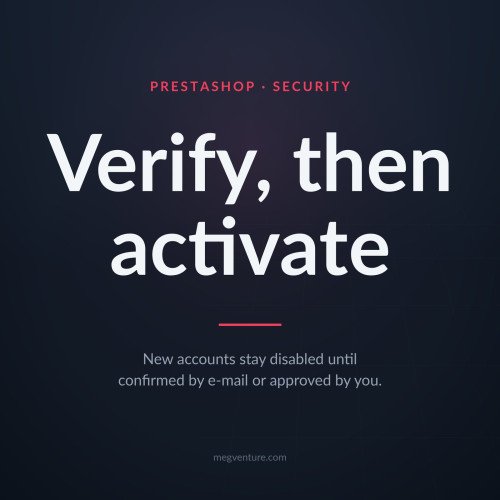 PrestaShop Attivazione Account - Verifica Email e Approvazione