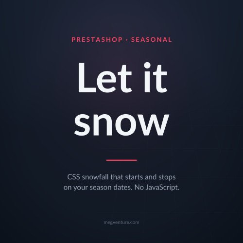 PrestaShop Kar Efekti - Saf CSS ile Noel Kar Yağışı