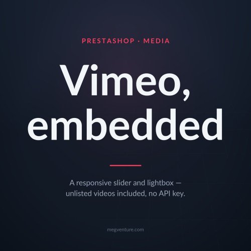 PrestaShop Vimeo Slider - Lightbox'lı Video Vitrini