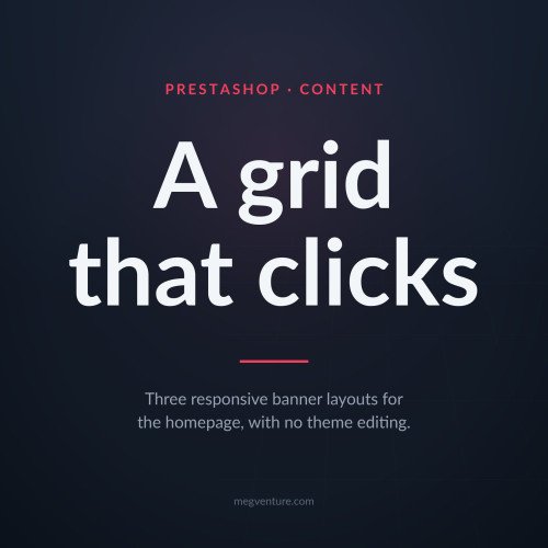 PrestaShop Ana Sayfa Banner Grid - Tıklanabilir Görsel Kolaj