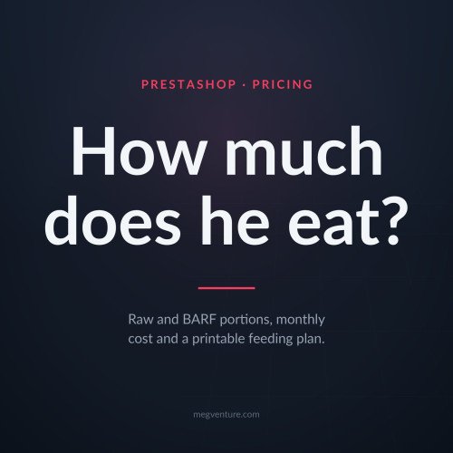 Calcolatore Cibo Crudo e BARF per PrestaShop - Porzioni