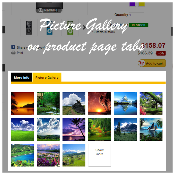 Prestashop Picasa Responsive Web Picture Gallery for Prestashop