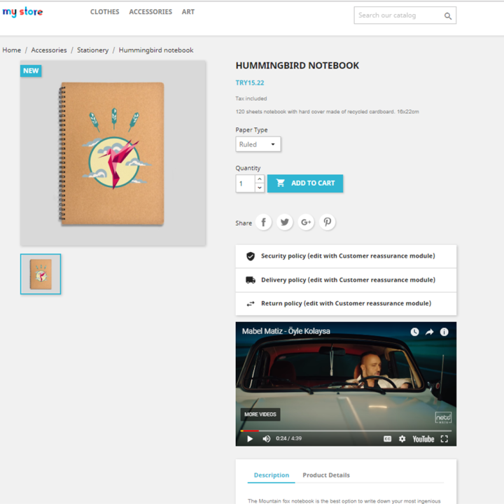 Prestashop Product Media and Audio Module - MEG Venture