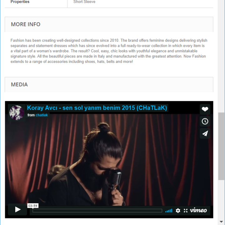 Prestashop Product Media and Audio Module - MEG Venture