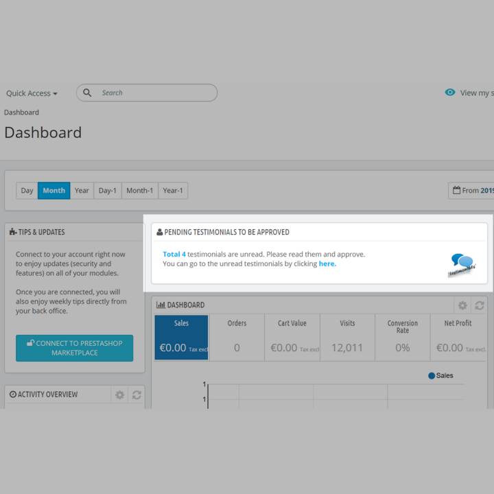 Customer Testimonials with Anonymous Profiles Module for Prestashop