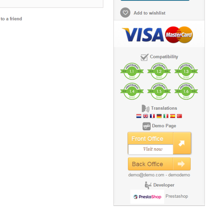 Product Demo for Prestashop Developers Module - MEG Venture