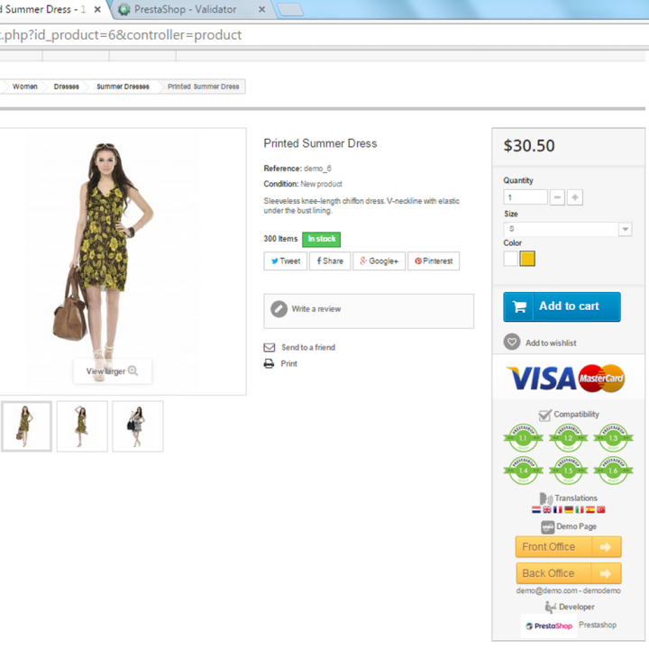 Product Demo for Prestashop Developers Module - MEG Venture