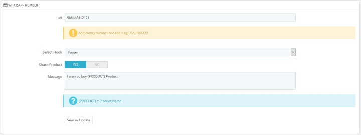 Whatsapp Chat Module