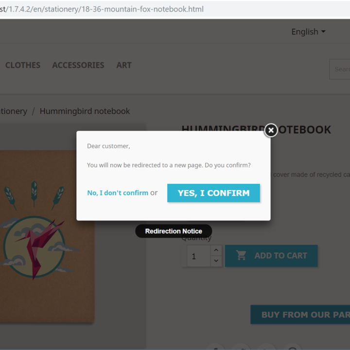 Prestashop Product Redirection Module - by MEG Venture