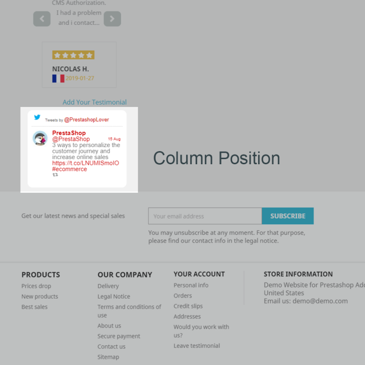 Prestashop X Timeline Slider Pro Module- by MEG Venture