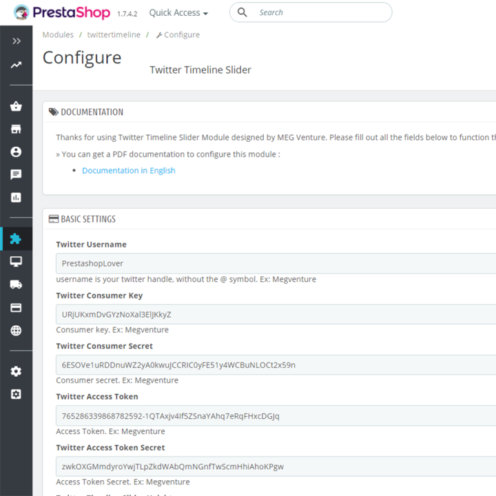 Prestashop X Timeline Slider Pro Module- by MEG Venture