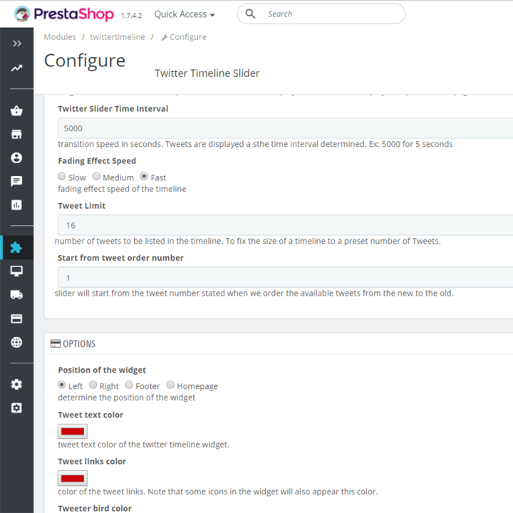Prestashop X Timeline Slider Pro Module- by MEG Venture
