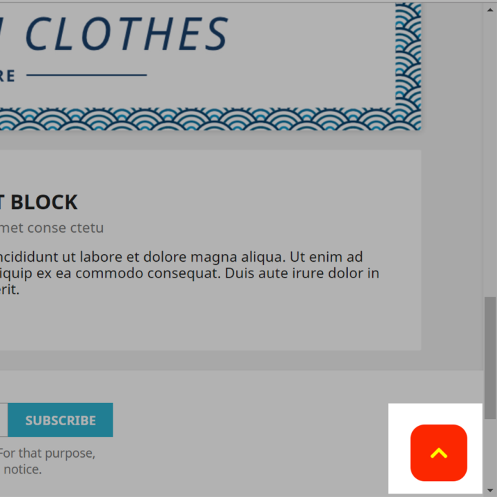 Back to Top Module for Prestashop