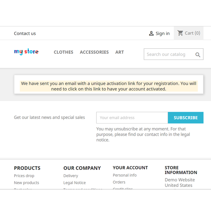 Customer Account Activation and Registration Authorization for Prestashop