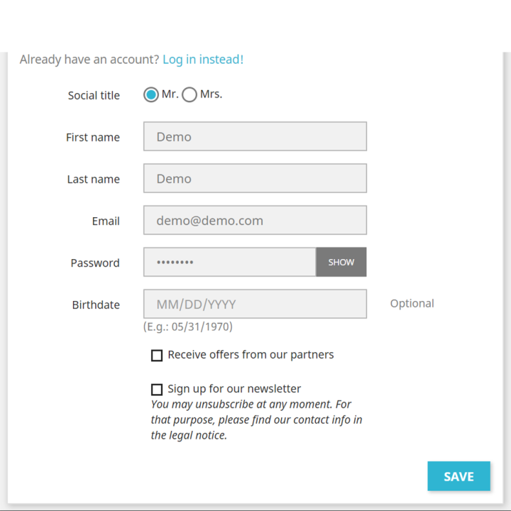 Customer Account Activation and Registration Authorization for Prestashop