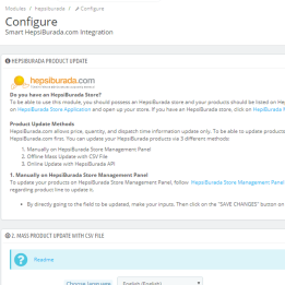 Prestashop Smart HepsiBurada.com Integration Module